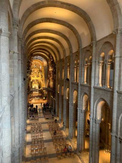 Besichtigung der Kathedrale von Santiago mit Dächern und Portico de la Gloria