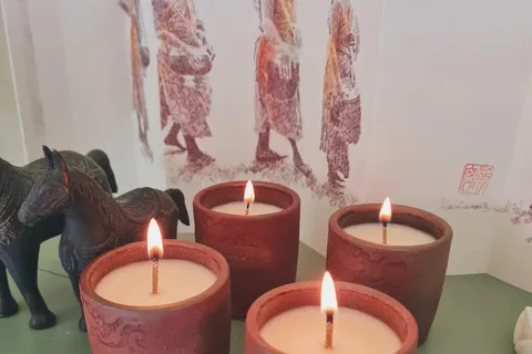 Luang Prabang: Craft Your Own Aroma Candle in Local Pottery