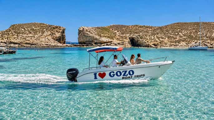 Malta: tour privato della Laguna Blu, di Comino e della Laguna di Cristallo