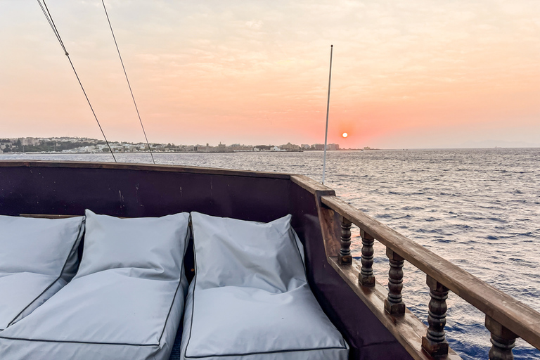 Rhodes: 3 Hour All Inclusive Sunset Cruise w Dinner & Drinks From Rhodes: 3 Hour All Inclusive Sunset Cruise