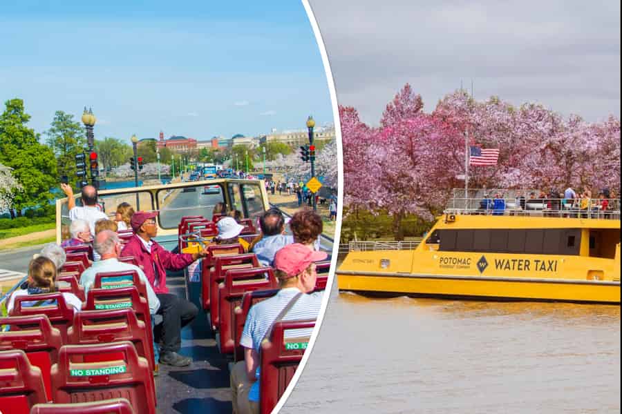 Washington, D.C.: Kombiticket für Hop-On/Hop-Off-Bustour & Ganztagespass für Wassertaxi. Foto: GetYourGuide Washington, D.C.: Kombiticket für Hop-On/Hop-Off-Bustour & Ganztagespass für Wassertaxi. Foto: GetYourGuide
