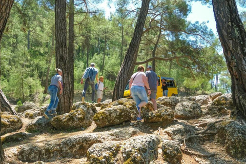 Antalya: Fantastisk kombination av forsränning med zipline, 4X4 fyrhjuling, jeep