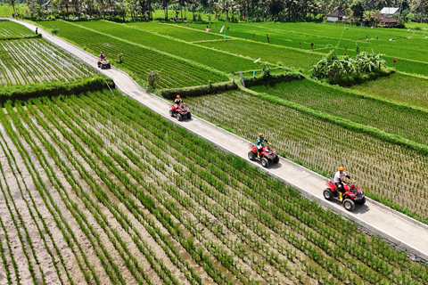 Ubud: ATV Quad Biking, Temple & Tibumana Waterfall Tour Tandem Ride ATV, Temple & Waterfall Tour