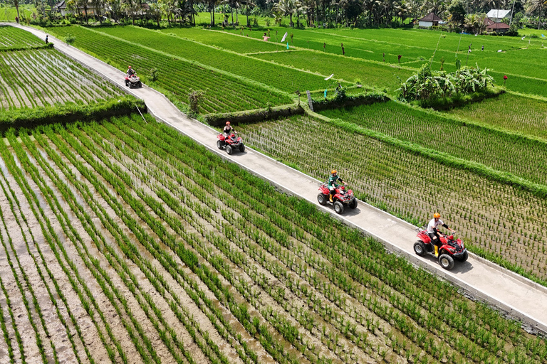 Ubud: ATV Quad Biking, Temple & Tibumana Waterfall Tour Tandem Ride ATV, Temple & Waterfall Tour