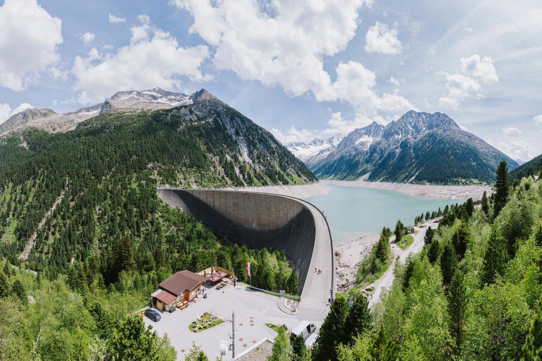 Schlegeis: Giant Swing on the dam in the Zillertal Giant Swing at the Schlegeis Dam in the Zillertal