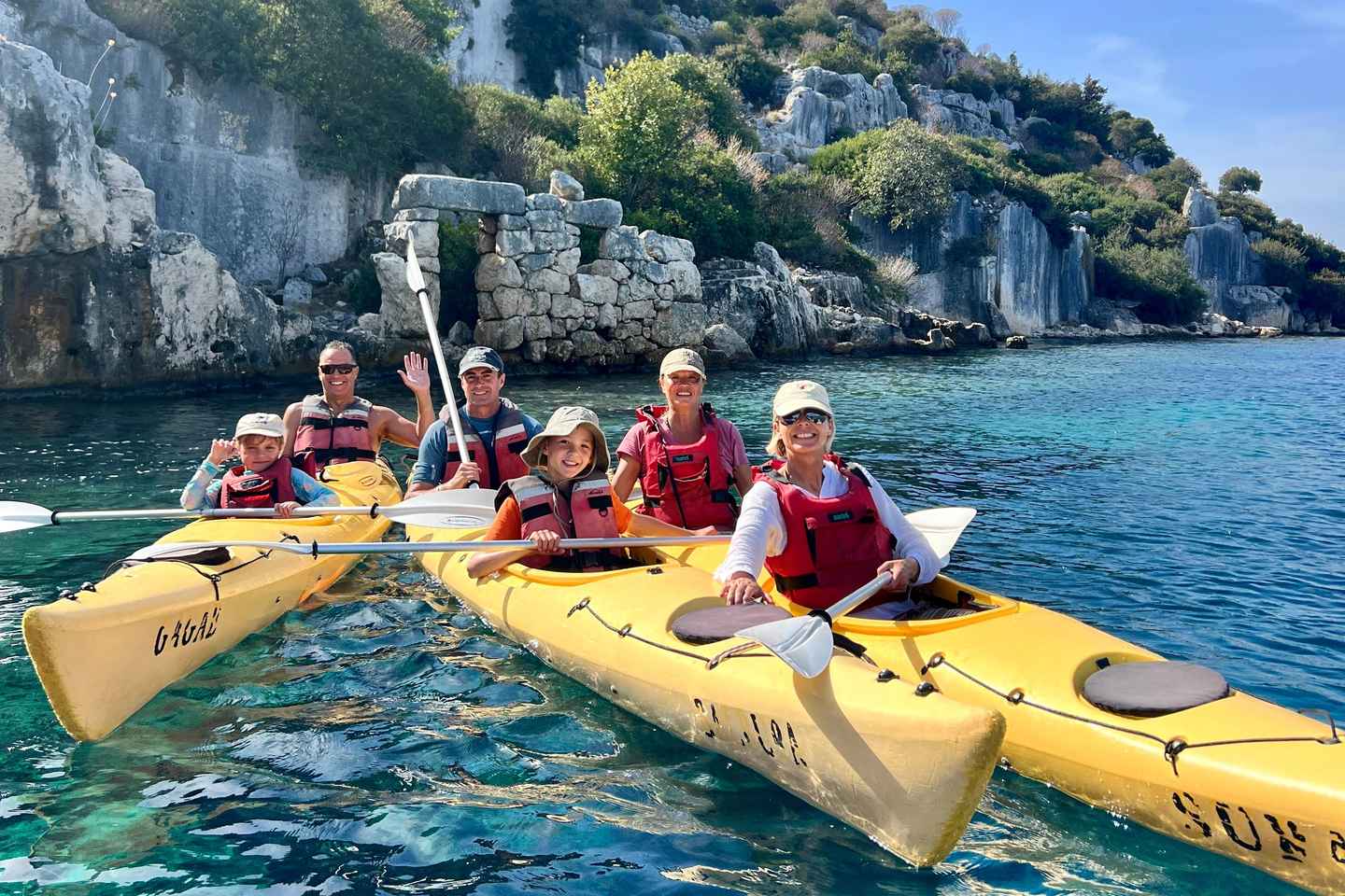 From Kaş: Kekova Sunken City Sea Kayak & Authentic Picnic