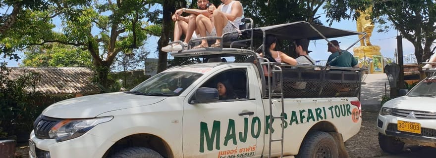 Koh Samui : safari touristique en 4x4 et visite du sanctuaire des éléphants