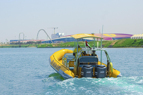 Abu Dhabi: Guided Speedboat Sightseeing Tour Guided Speedboat Tour from Yas Bay