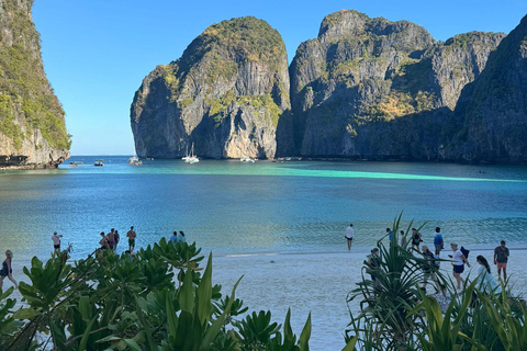 Phi Phi : bateau à queue longue des 7 îles avec coucher de soleil et plancton