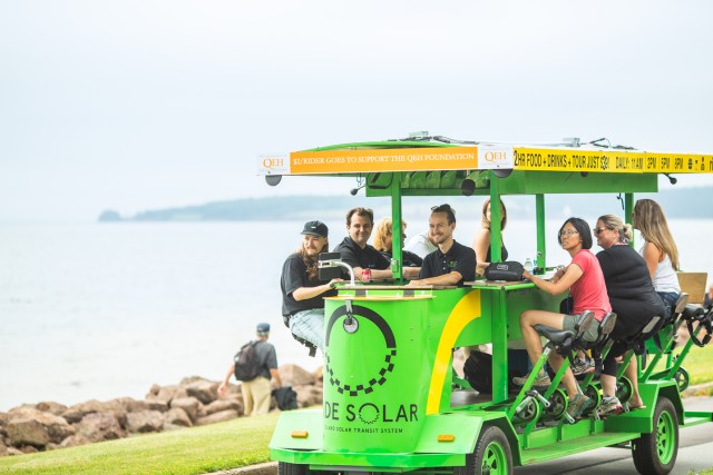 Visit Solar-Powered Historical Food & Drink Pedal Bus Tour in PEI in Charlottetown, Prince Edward Island