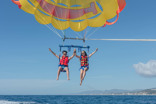 Calella: Parasailing Adventure over the Mediterranean
