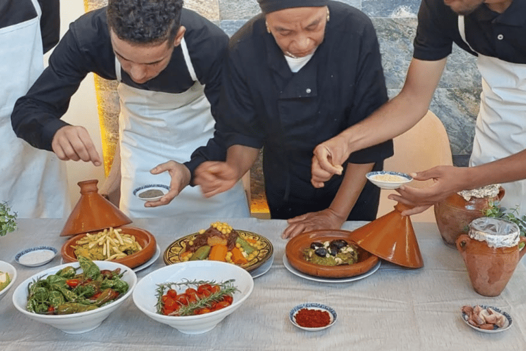 Clase de Cocina Marroquí Marrakech con trasladoClase de Cocina Marroquí Marrakech en Chouf l'Or con recogida