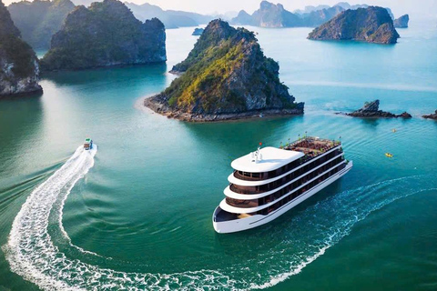 Hanoi: 2-Day Halong & Bai Tu Long Bay 5-Star Cruise, Balcony Halong: 2-Day Halong& Bai Tu Long 5-Star Cruise with balcony