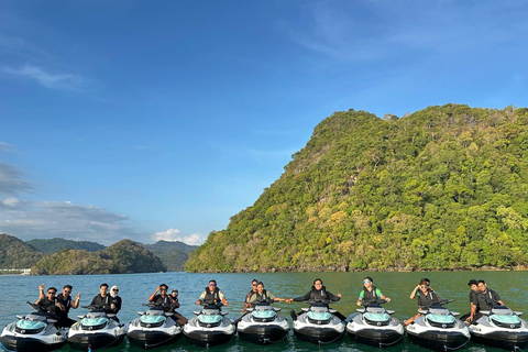 Excursión en moto acuática por la isla de Langkawi Parque Geoforestal de KilimPiloto único
