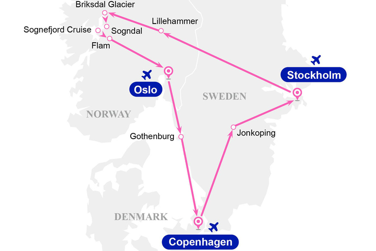 Denmark/Sweden/Norway: 7-Day Scandinavian Circular Bus Tour Joining from Oslo on Saturday