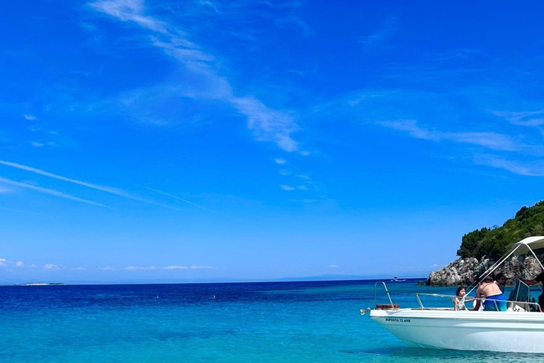 Prywatna łódź na Zakintos: jaskinie Keri, Mizithres, Agalas (maks. 5 osób)