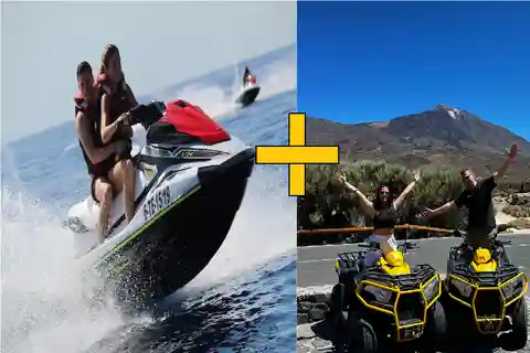 Tenerife: Experiencia combinada en moto acuática y quad