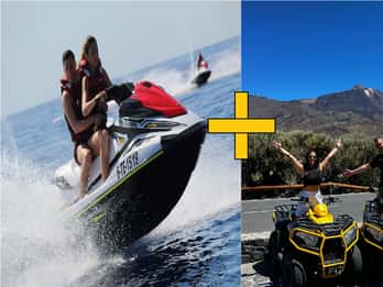 Tenerife: Experiencia combinada en moto acuática y quad