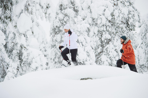 Pyhätunturi: prachtige sneeuwschoentocht in Fins LaplandSchilderachtige sneeuwschoentocht in Fins Lapland