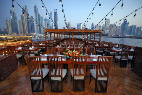 Dubai: Marina Dinner Cruise with Tanoura Dance Show