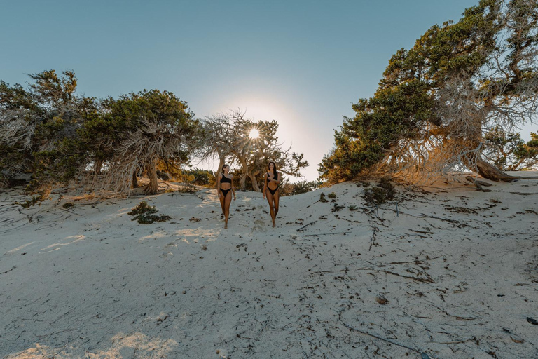 Au départ de Ierapetra : Croisière sur l'île de Chrissi avec déjeunerBillet pour le yacht et déjeuner inclus