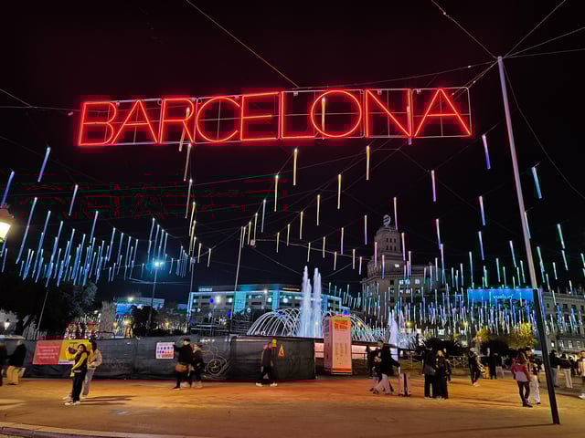 Barcelone : visite à pied des illuminations de Noël et des rues cachées