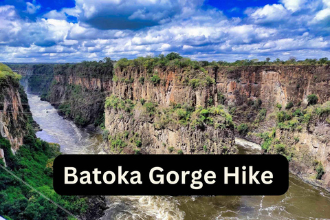 Victoria Falls:Guided Tour to Batoka Gorge and outlook Victoria Falls Town :Hike to Batoka Gorge Panoramic outlook