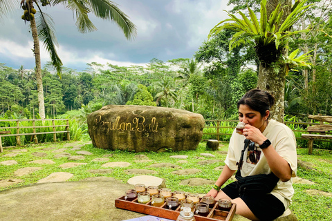 Ubud privato: Cascate, tempio dell&#039;acqua, terrazza di risoTour di un giorno (10-12 ore di tour), escluse le tariffe dei biglietti d&#039;ingresso