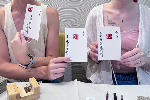 Kyoto: Stone Seal Carving Workshop with Calligrapher Calligraphy & Stone seal carving course