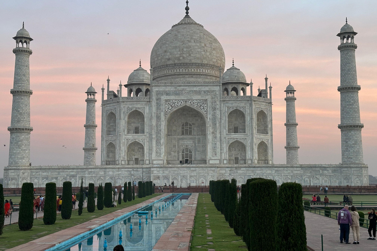 Taj Mahal y Agra Tour Privado Guiado desde Delhi en Coche ACGuía en directo + Coche AC