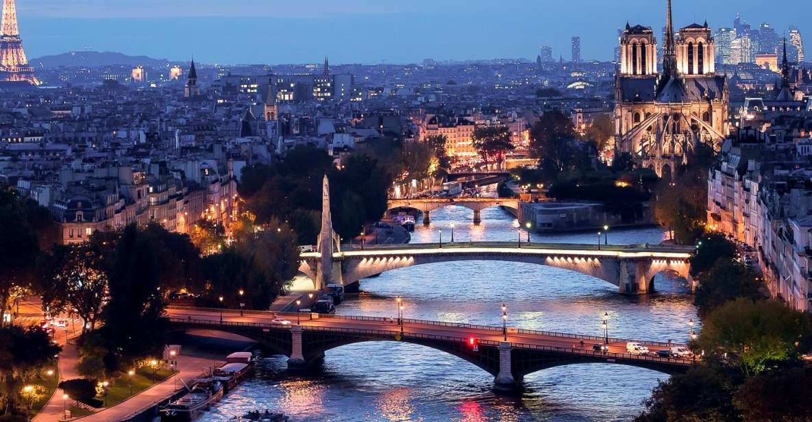 Paris: Solnedgangscruise på Seinen med aperitif