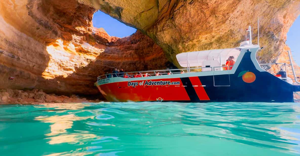 Combo Adventure: Benagil Caves Tour & Dolphins from Lagos — a boat tour from Lagos, Portugal