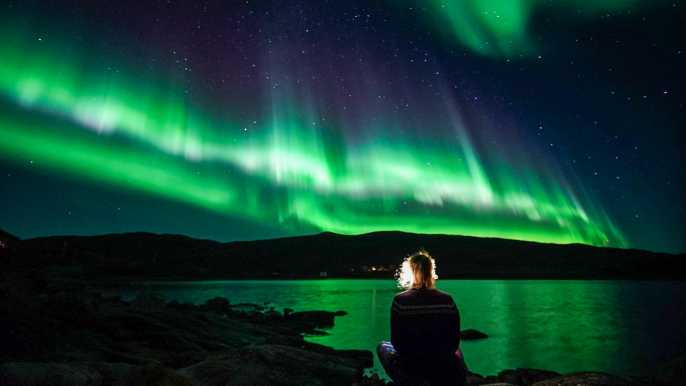 Desde Tromsø: tour aurora boreal todo incluido en minibús