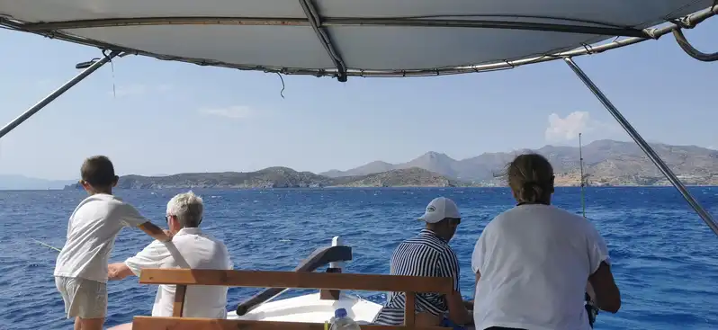 From Elounda: Authentic Fishing Boat Trip in Mirabello Bay