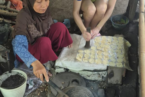 Cykla till Plaosan-templet, lokal industri och batikkonsttur