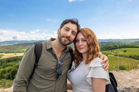 Florence: Monteriggioni & Val d'Orcia Optional Wine Tasting Classic Option in Portuguese