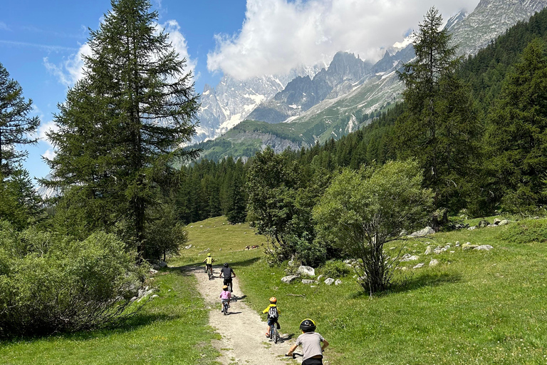 Courmayeur: Tour guiado de E-Bike Val Veny, Val Ferret