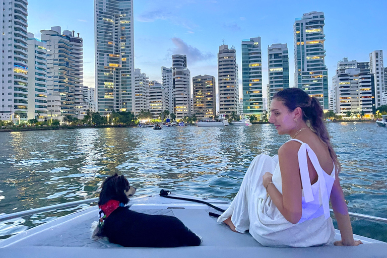 Cartagena: Private Sunset and Night Boat Tour