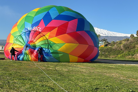 Hot Air Balloon Flight at the Foot of Mt. Etna Ticket for a hot air balloon flight at the foot of Mt. Etna (Mon–Thu)
