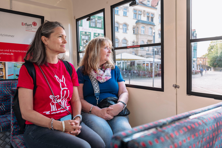 Bus tour through Erfurt's old town Old Town Express - ride the articulated bus