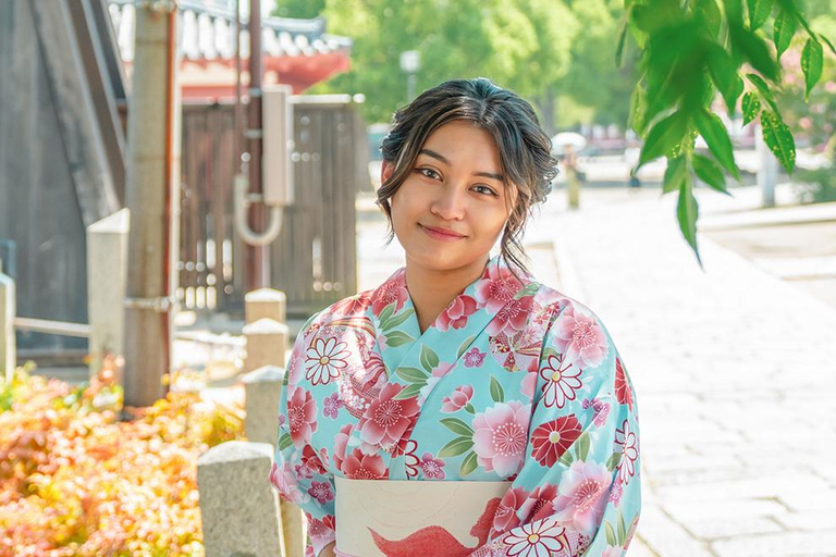 Osaka Kimono Experience – Quick Traditional Dress & Photos Kimono Rental＋Unlimited accessories