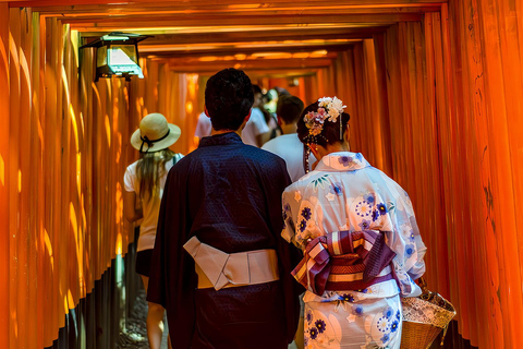From Osaka/Kyoto: Tenjin Matsuri Fireworks&Yukata Experience From Osaka (Men's Yukata Experience)