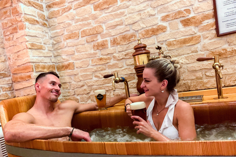 Prague: Caroline Bernard Beer Spa with Beer & Massage option Beer Spa and Unlimited Beer and Massage