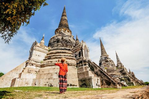 Da Bangkok: Tour per piccoli gruppi dei templi di Ayutthaya con pranzo