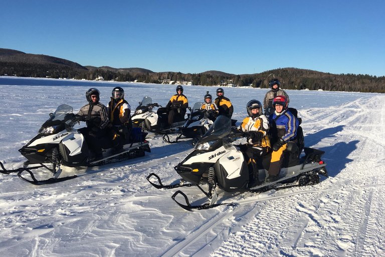 Mont-Tremblant Area: Guided Snowmobile Tour Solo Snowmobile Adventure 1.5 to 2 h (one-seater snowmobile)