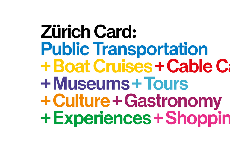 Zürich Card: Sparen bei Attraktionen, Transport und Essen gehenZürich Card 24 h