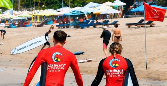 Bali Surf Lessons at Legian Beach for All Levels By TIO SURF
