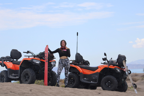 La Paz: ATV quad + sandboarding on the Mogote dunes La Paz: ATV + sandboarding on the Mogote dunes