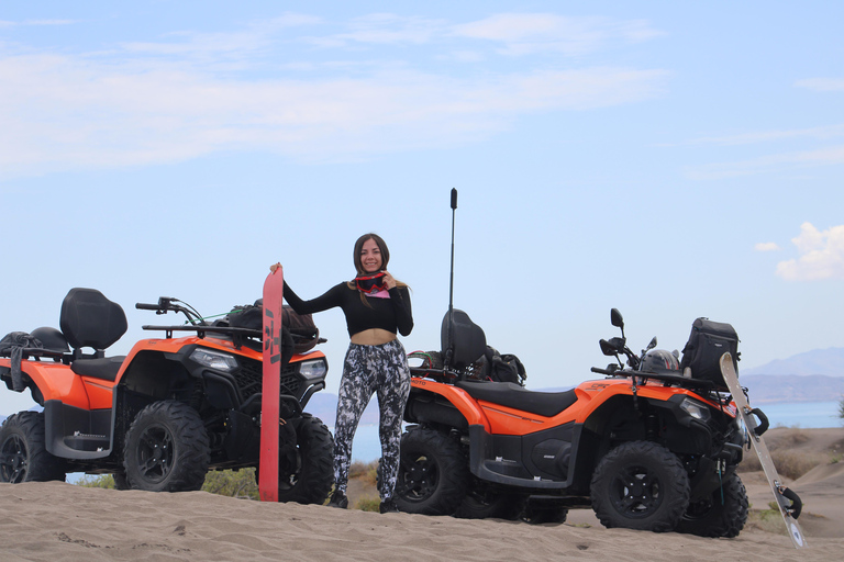 La Paz: ATV quad + sandboarding on the Mogote dunes La Paz: ATV + sandboarding on the Mogote dunes
