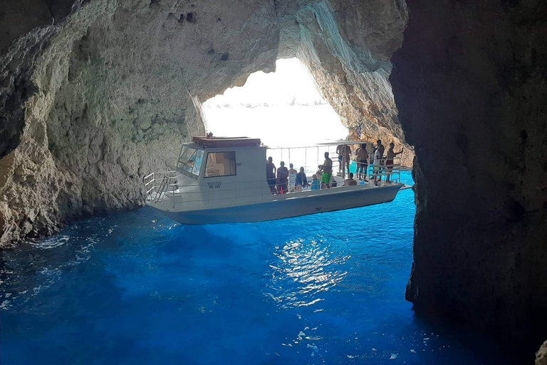 Zante: tour di un giorno della spiaggia dei naufragi, del punto panoramico e delle grotte blu